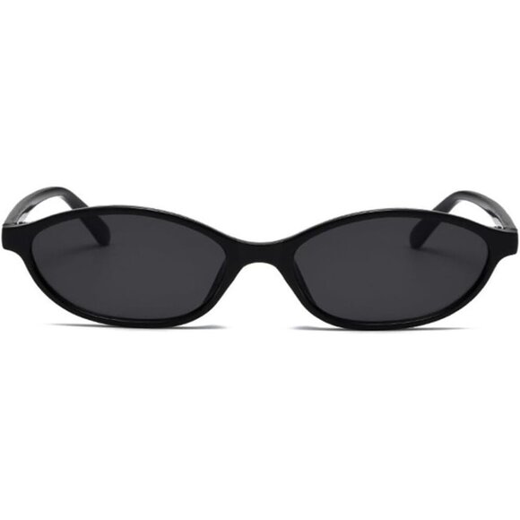 Women Retro Oval Cat Eye Small Y2k Narrow Sunnies Cateye Frame Shades BS2100 - Picture 1 of 6